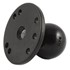 2.5" Round Base with 3/8"-16 Female Threaded Hol & 1.5" Ball