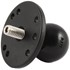 2.5" Round Base AMPs Hole Pattern, 1.5" Ball & 3/8"-16 Threaded Male Post for Cameras