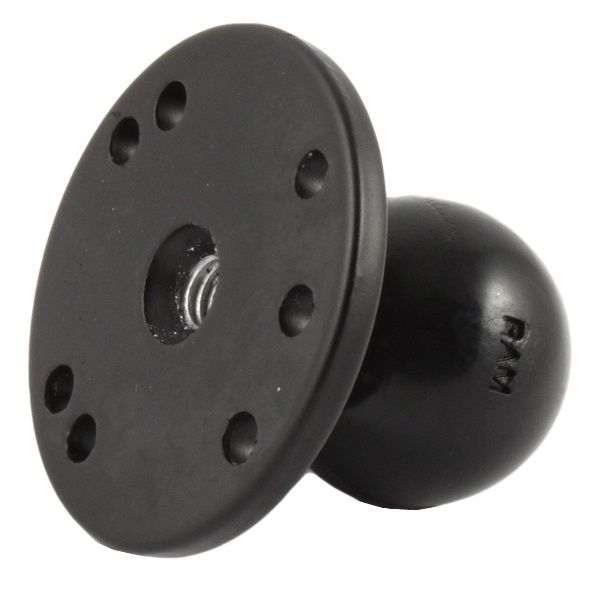 Round Plate with Ball & 5/16"-18 Threaded Hole