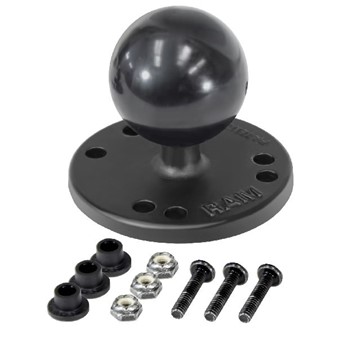 2.5" Round Base AMPs Hole Pattern, C Size 1.5" Ball & Mounting Hardware for the Raymarine® Dragonfl