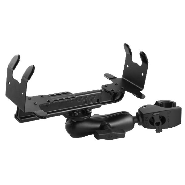 Tough-Claw™ Medium Clamp Double Ball Mount with Round Plate