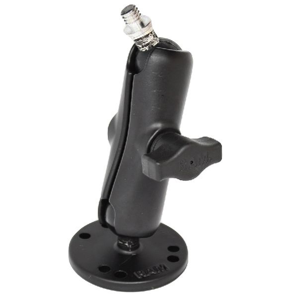 Support à double boule à perçage avec goujon fileté 3/8"-16