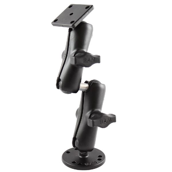 Support à double boule avec adaptateur à double boule et plaque AMPS