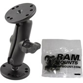 1" Ball Mount with 2/2.5" Round Bases AMPs Hole Pattern & Mounting Hardware for Garmin StreetPilot 