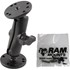 1" Ball Mount with 2/2.5" Round Bases AMPs Hole Pattern & Mounting Hardware for the Garmin 7200