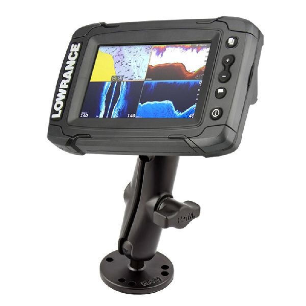 Support à double boule pour Lowrance Elite-4 et Mark-4
