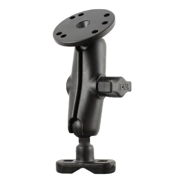 Support de guidon à double boule avec boulon en U et plaque ronde, sans matériel