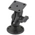 1" Ball Mount with 2.5" Round Base, Short Arm & 2" x 1.7" Rectangular Plate AMPs Hole Pattern