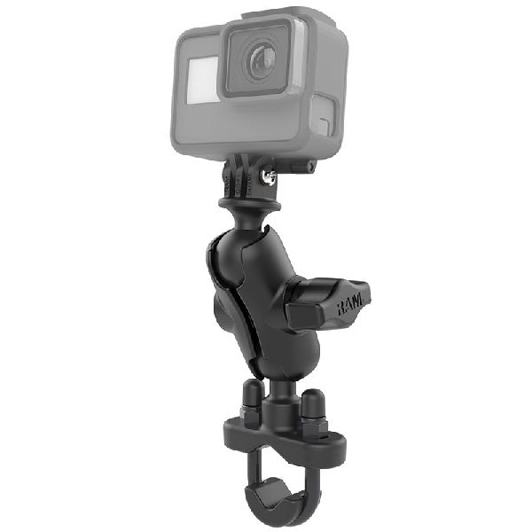 U-Bolt Double Ball Mount with Action Camera Adapter - Short