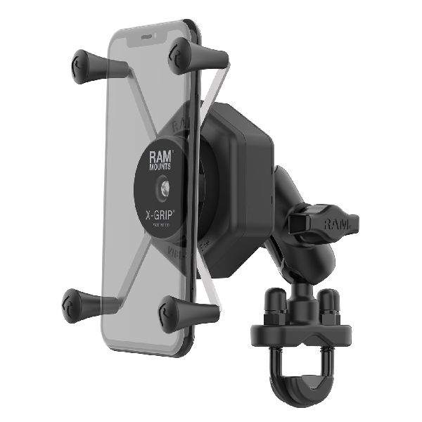 X-Grip® Large Phone Mount with Vibe-Safe™ & U-Bolt Base - Short