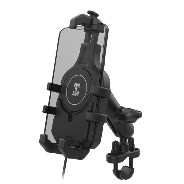 Support de téléphone Quick-Grip™ Pro pour guidon avec chargeur sans fil Qi2 15 W