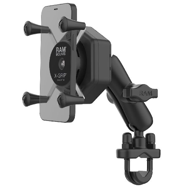 X-Grip® Phone Mount with Vibe-Safe™ & U-Bolt Base - Medium