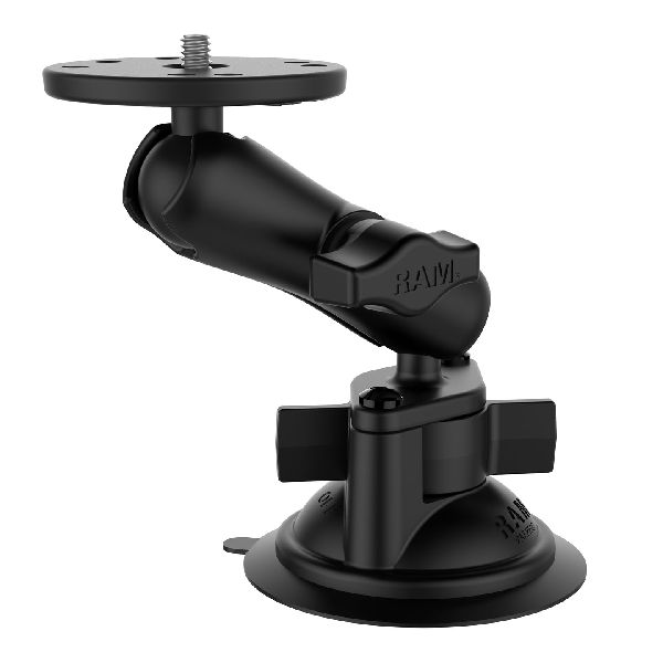 Twist-Lock™ Suction Cup Mount with Round Plate & 1/4"-20 Stud