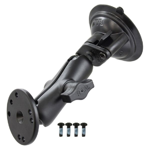 Twist-Lock™ Suction Cup Mount with Round Plate & Hardware