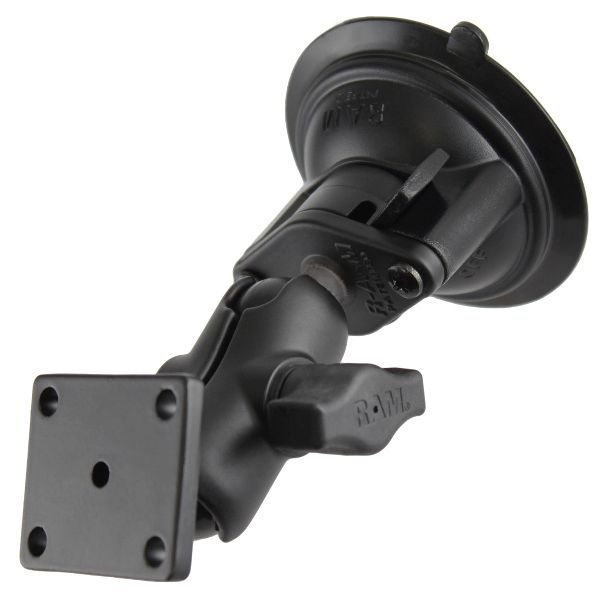 Twist-Lock™ Suction Cup Double Ball Mount with AMPS Hole Pattern