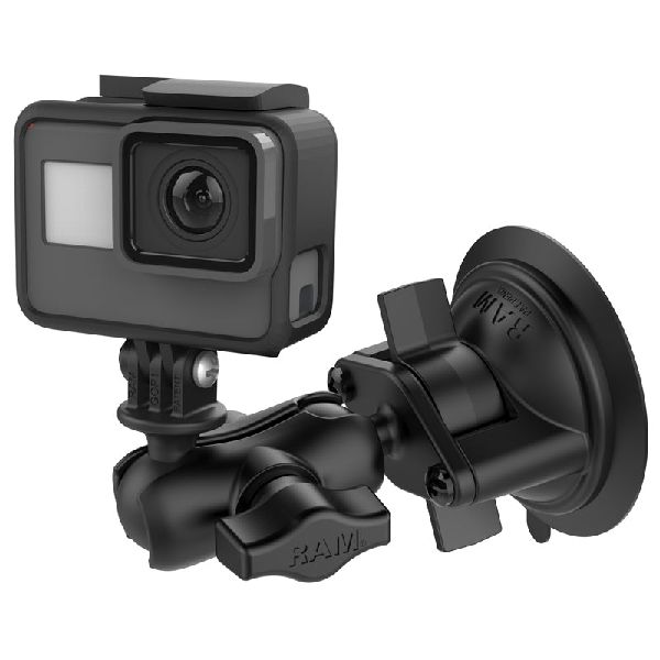 Twist-Lock™ Suction Cup Mount with Action Camera Adapter - Short