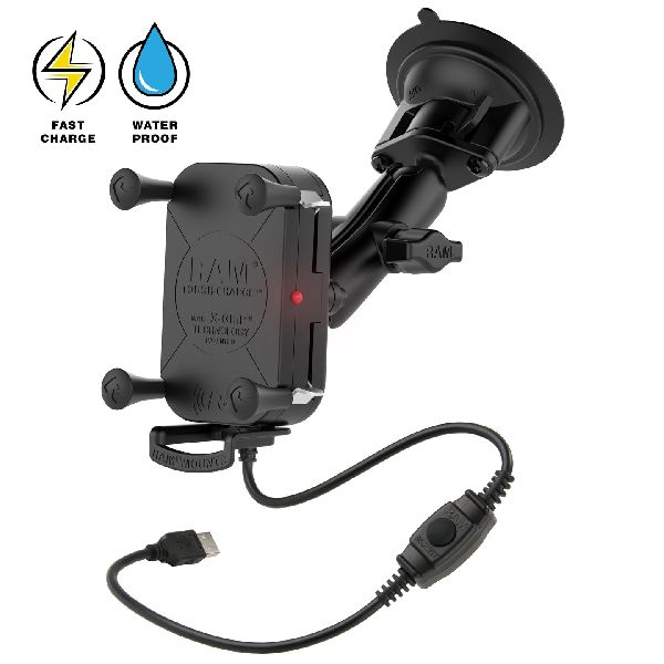 Tough-Charge™ 15W Wireless Charging Suction Cup Mount