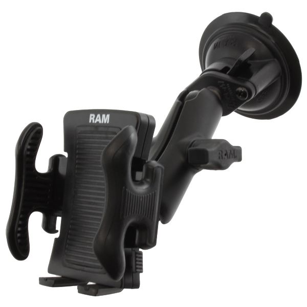 Twist-Lock™ Suction Cup Mount with Spring-Loaded Phone Holder