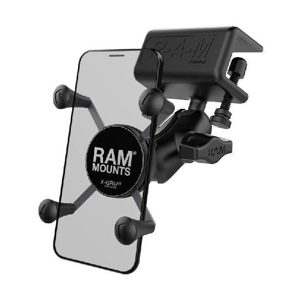 X-Grip® Phone Mount with Glare Shield Clamp Base