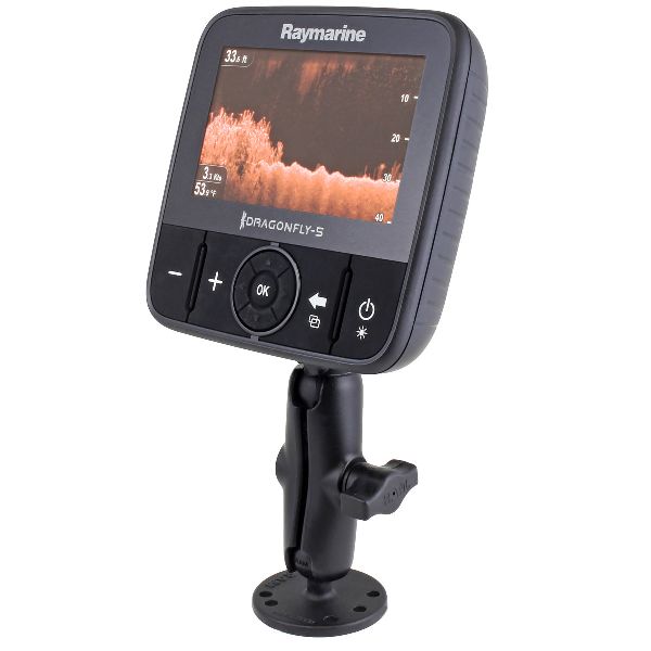 Support à double boule à perçage pour Raymarine Dragonfly et plus