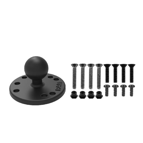 Round Plate with Ball & Mounting Hardware for Garmin GPSMAP + More