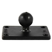 B Size 1" Ball and Rectangular Plate with 1.5" x 2.5" 4-Hole Pattern