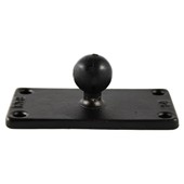 B Size 1" Ball and Rectangular Plate with 1.5" x 3.5" 4-Hole Pattern