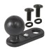 2.25" x 0.87" Motorcycle Base with 2/11mm Holes and 1" Ball for the Panasonic Arbitrator