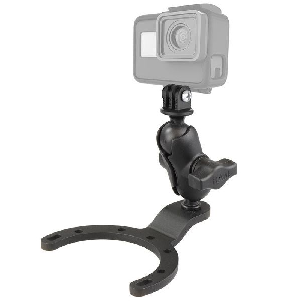 Large Gas Tank Mount with Universal Action Camera Adapter