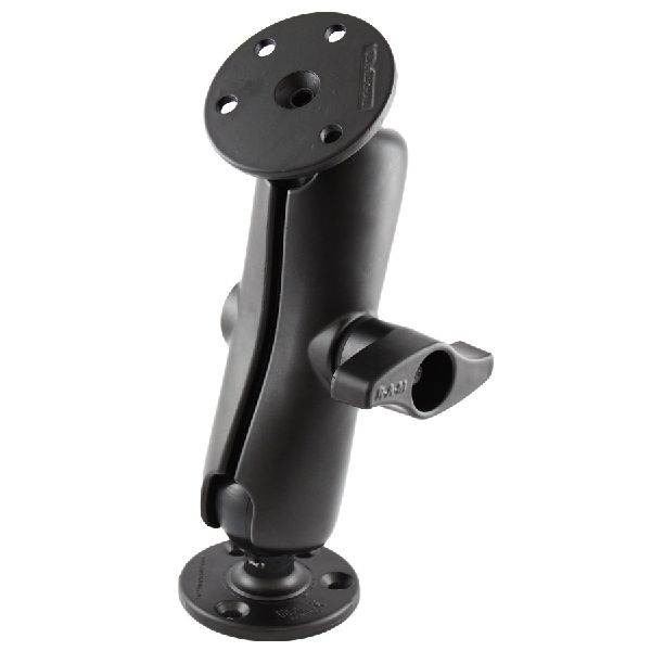 Support à double boule avec deux grandes plaques rondes - Taille D moyenne