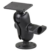 D Size 2.25" Ball Mount with 3.68" Round Base & 2" x 5" Rectangular Place for the Humminbird Helix 