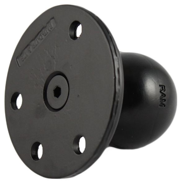 Large Round Plate with Ball & Steel Reinforced Bolt - D Size