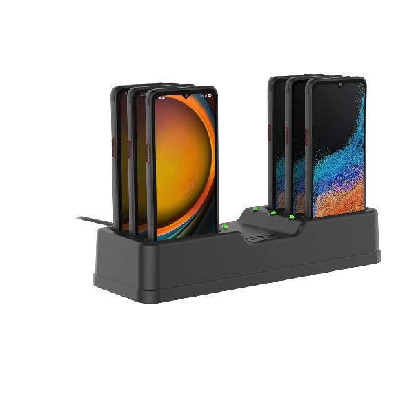 6-Port Charging Dock for Samsung XCover7 Pro & 6 Pro Without Case