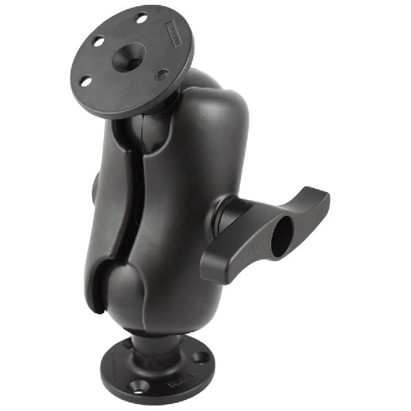 Support à double boule avec deux grandes plaques rondes - Taille E courte