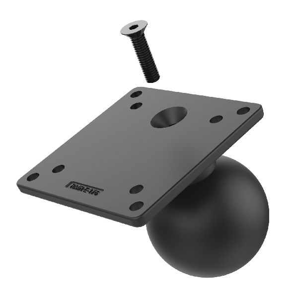 Steel Reinforced 100x100mm VESA Plate with Ball - E Size