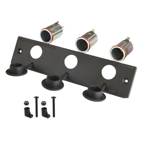 Tough-Box™ 2" Faceplate with Three 12V Lighter Receptacles