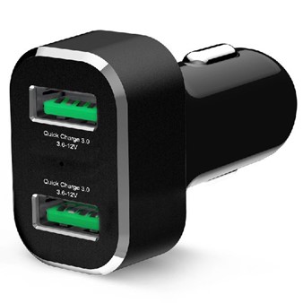 2-Port USB Cigarette Charger with Qualcomm® Quick Charge™