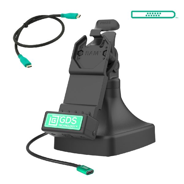 GDS® Station d'accueil inclinable et pivotante Uni-Conn™ avec USB-C - Noir