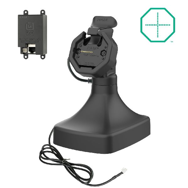 GDS® Station d'accueil GDS® Uni-Conn™ alimentée, inclinable et pivotante avec PoE - Noir