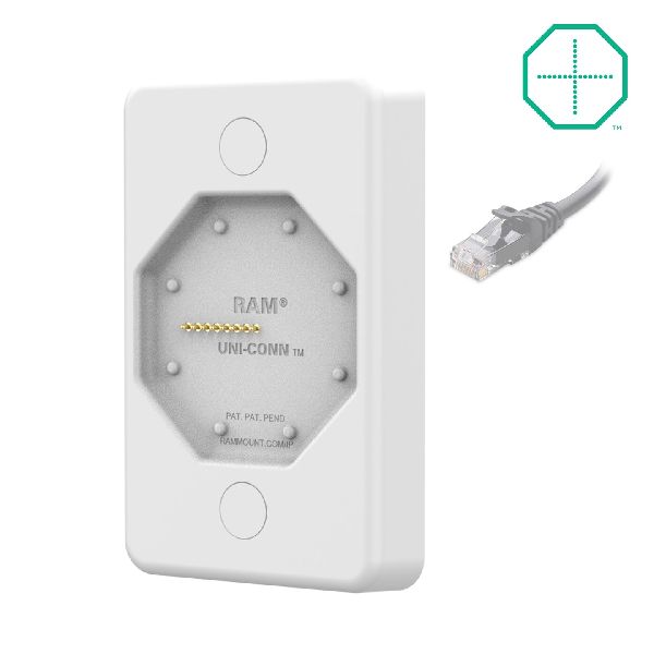 GDS® Station d'accueil murale alimentée Uni-Conn™ avec PoE - Gris