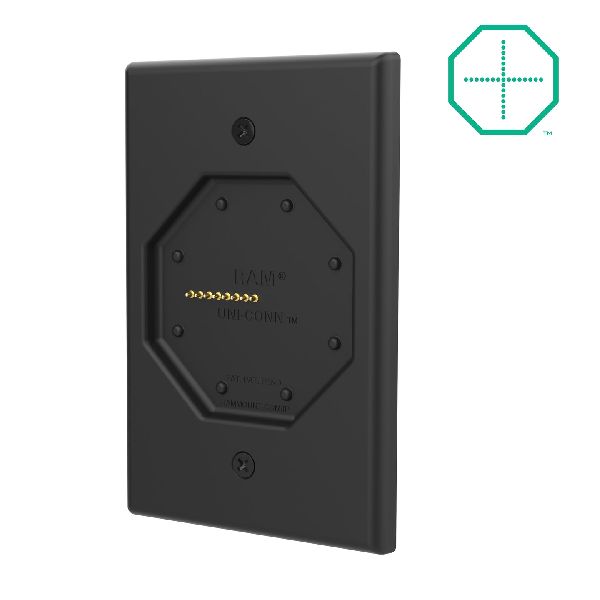 GDS® Uni-Conn™ Powered Low Profile Wall Dock with PoE - Black