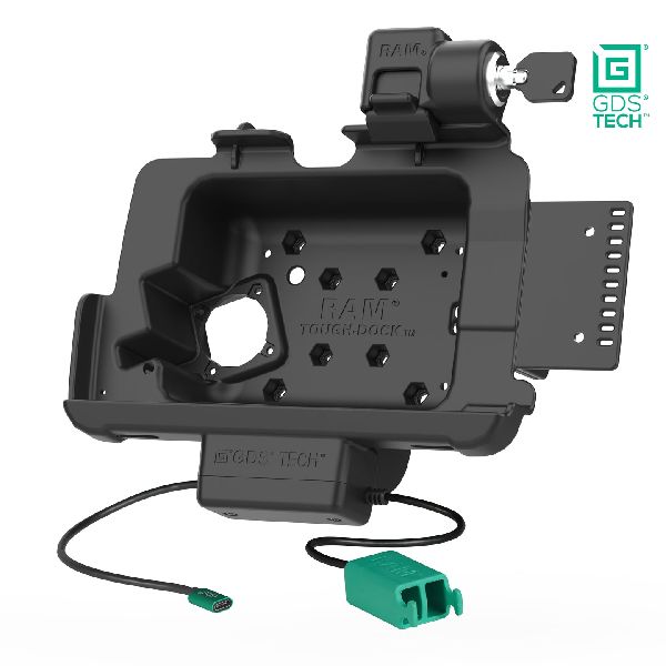 Locking GDS® Power + Dual USB Dock for Zebra ET4x 8" with IntelliSkin®