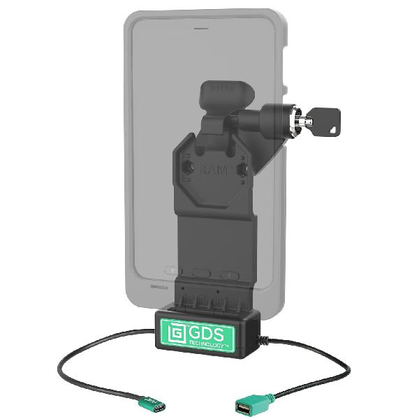 GDS® Uni-Conn™ Right Locking Power + Single USB-A Dock