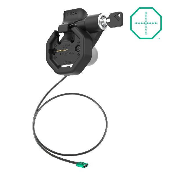 Station d'accueil verrouillable par clé (A droite) alimentée GDS ® Uni-Conn ™ avec connecteur USB-C