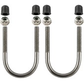 Stainless Steel U-Bolt Hardware Pack, accommodates Rails 1" to 1.25"