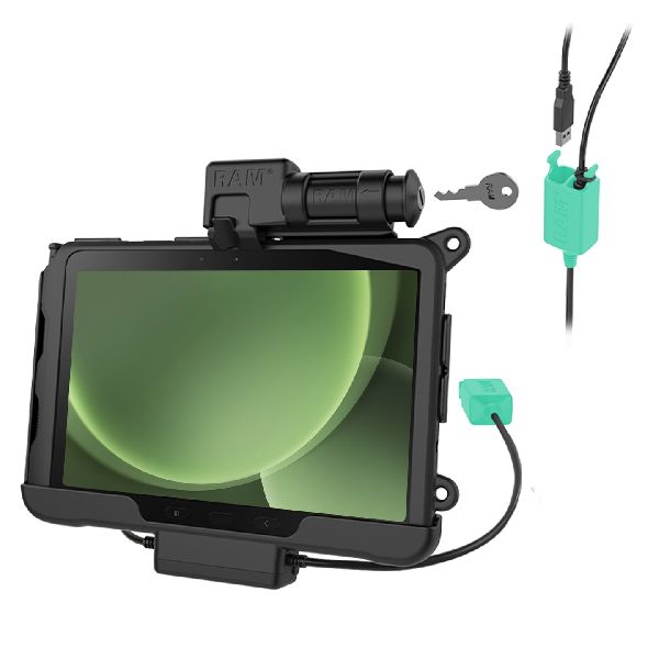 Station d'accueil à verrouillage à clé et double port USB pour tablettes Active5 Pro et 4 Pro