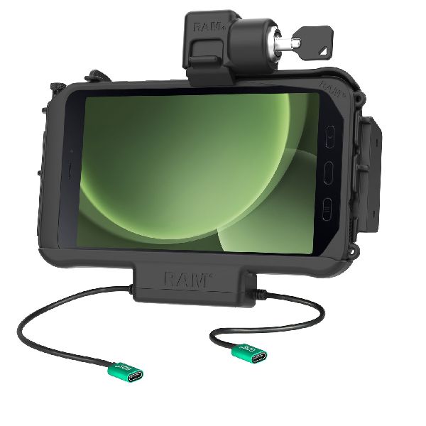 Station d'accueil modulaire USB-C verrouillable + données USB-C pour Samsung Tab Active5 et 3