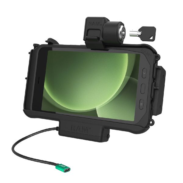 Station d'accueil modulaire verrouillable alimentée par USB-C pour Samsung Tab Active5 et 3