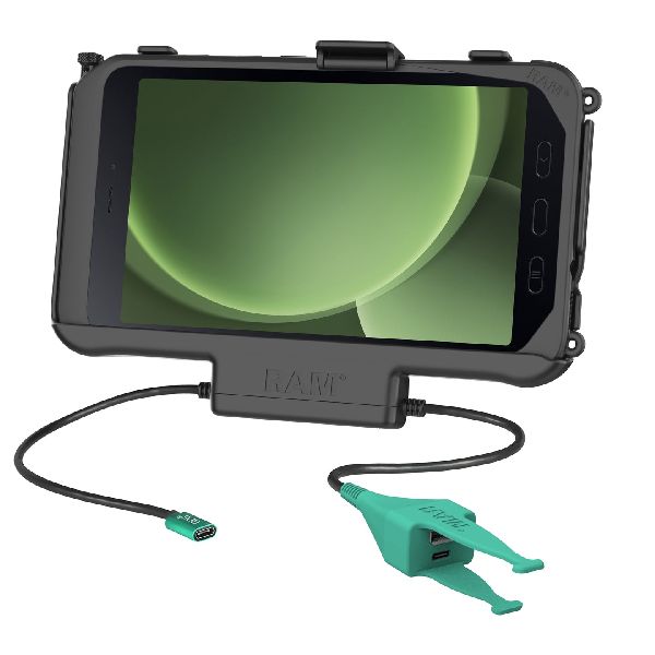 USB-C Powered Dock + USB-C & USB-A Data for Samsung Tab Active5 & 3