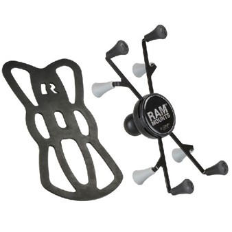 RAM Universal X-Grip® II Clamping Cradle with 1" ball for 7" Large Tablets